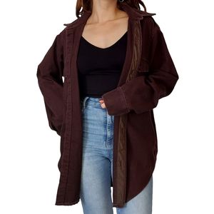 Vintage Brown Cotton Button Down